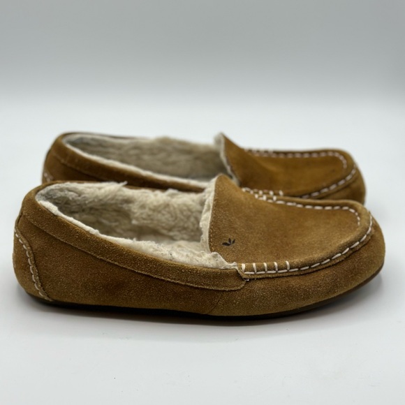 Koolaburra by UGG Women's Lezly Slipper Wool and Faux-Fur in Chestnut Size 9 - Picture 2 of 9